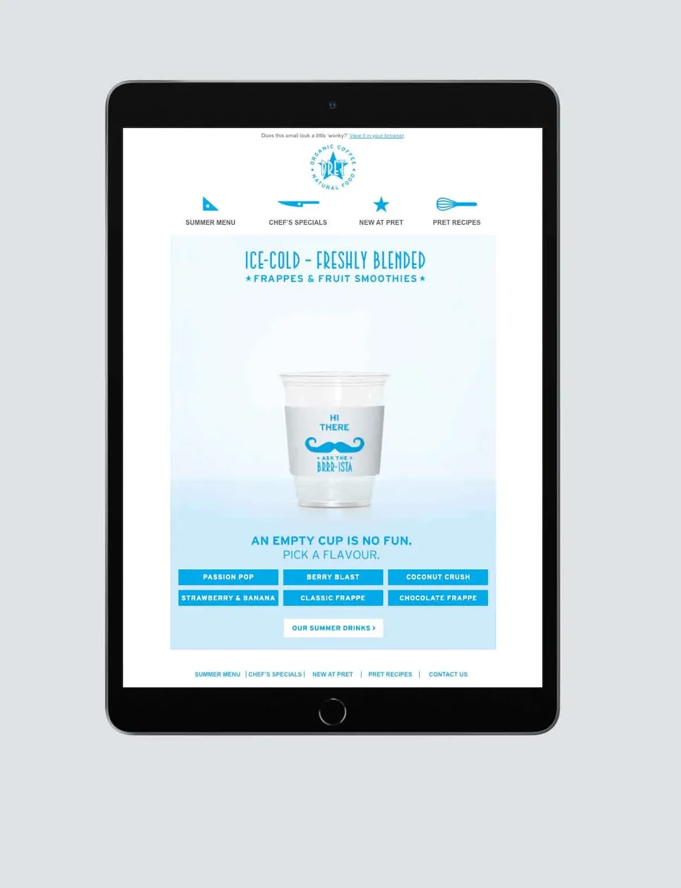 An innovative email campaign that delivered interactive content direct to the recipient's inbox. (Please note: outbound links may no longer work)