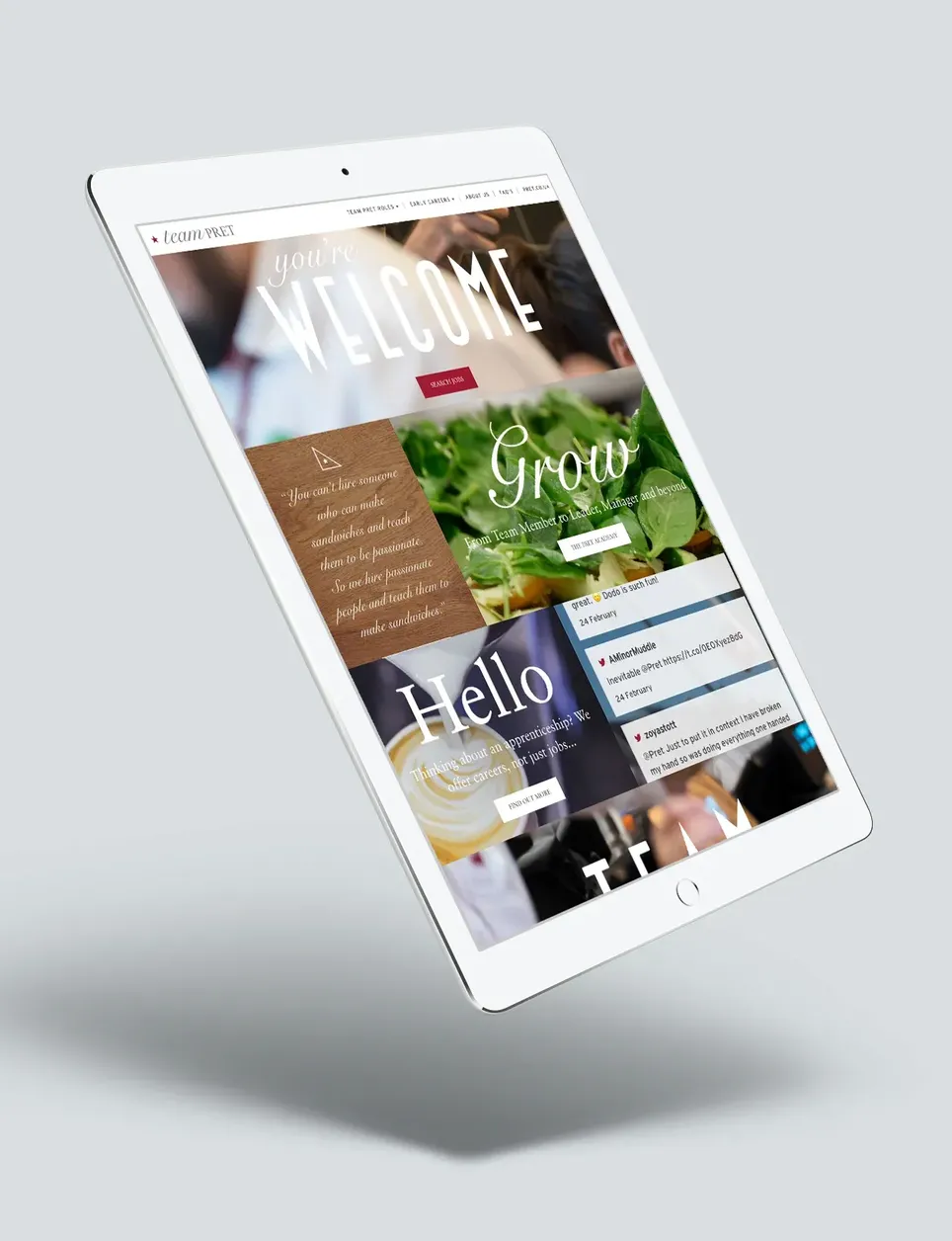 Looking to raise awareness of employment opportunities within Pret, we delivered a fully content managed website which the client continues to maintain.